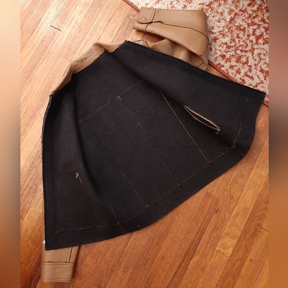 Barneys New York Tan  Leather Jacket - Picture 5 of 12